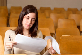 Woman Test Preparation